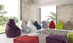 Pouf sacco Arvid in ecopelle sfoderabile