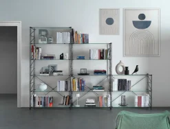 Scaffale libreria a parete Melker 249