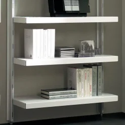 Scaffale libreria in acciaio bianco o nero Astryd 15