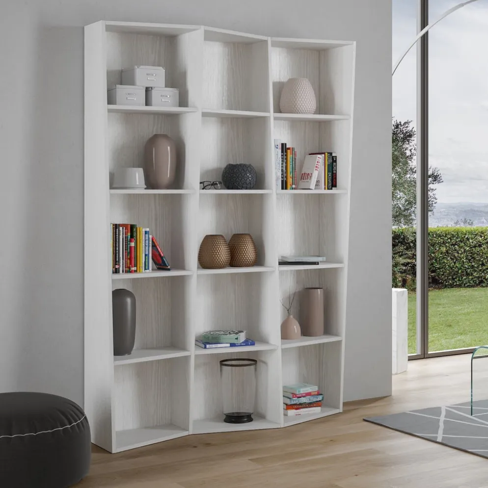 Scaffale libreria per casa ufficio Deducha 3