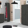 Scarpiera moderna a due ante Taylor Slate