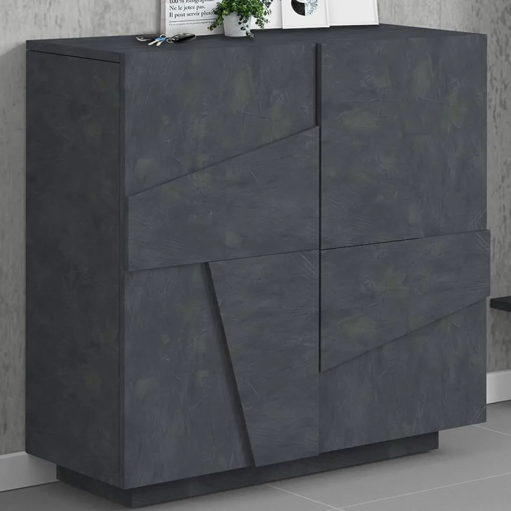 Scarpiera moderna a due ante Taylor Slate