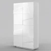Scarpiera moderna a quattro ante Taylor White