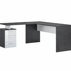 Scrivania angolare design Naomi BiColor