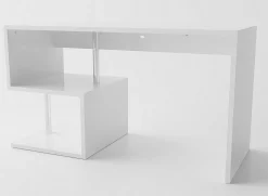 Scrivania con libreria Lionel White