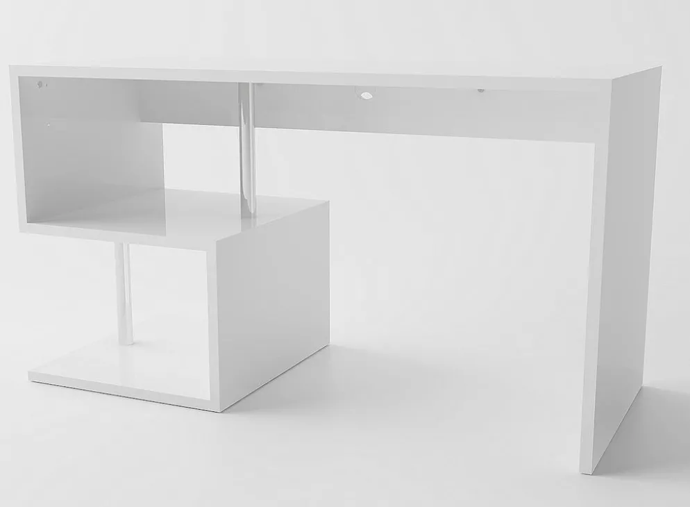 Scrivania con libreria Lionel White