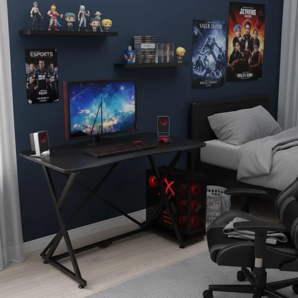 Scrivania da gaming porta PC Haller