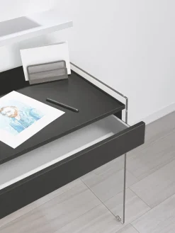 Scrivania per computer Studeo in vetro e laminato