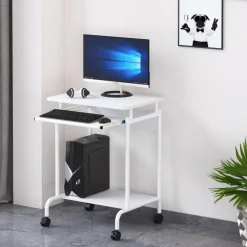 Scrivania porta PC bianca Compact 60 x 45 cm