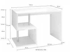 Scrivania porta PC con libreria Lionel Report