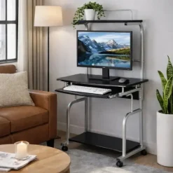 Scrivania porta PC con ruote Kompy