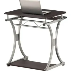 Scrivania porta PC in metallo e legno Compatta-B