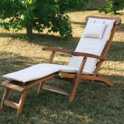 Sdraio da giardino in legno massello TeakOnMe