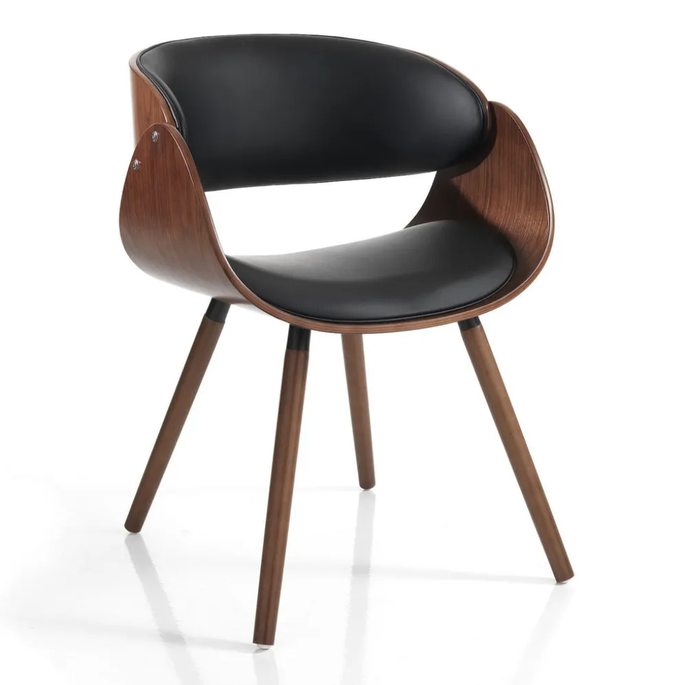 Sedia da cucina in legno Once Evo Black