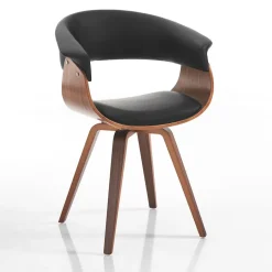 Sedia moderna Once Wood Black