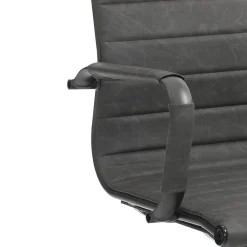 Sedia ufficio in pelle sintetica Mastery Small Old Grey