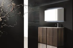 Set mobili bagno in rovere Crono 1 di Loetrà
