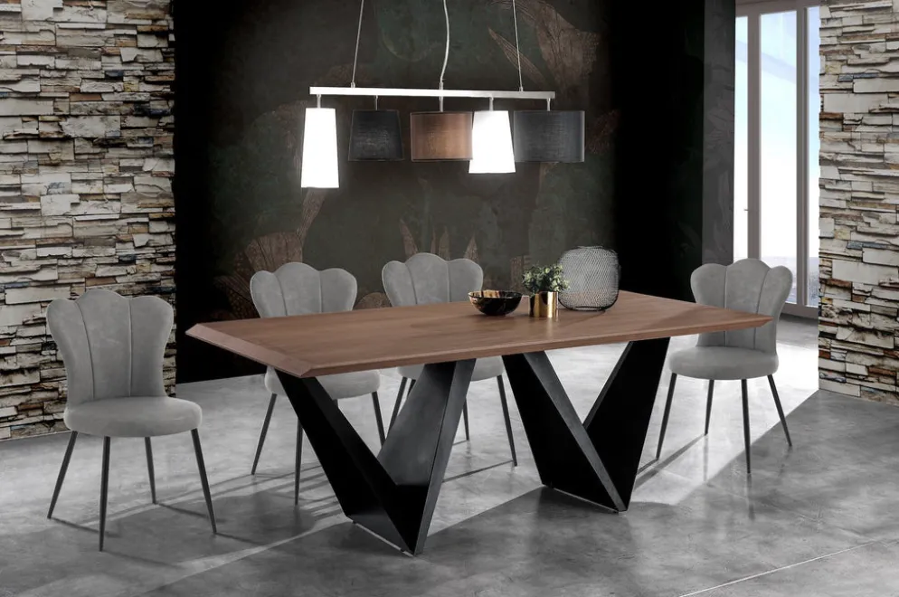 Set 4 sedie imbottite Tarja Grey