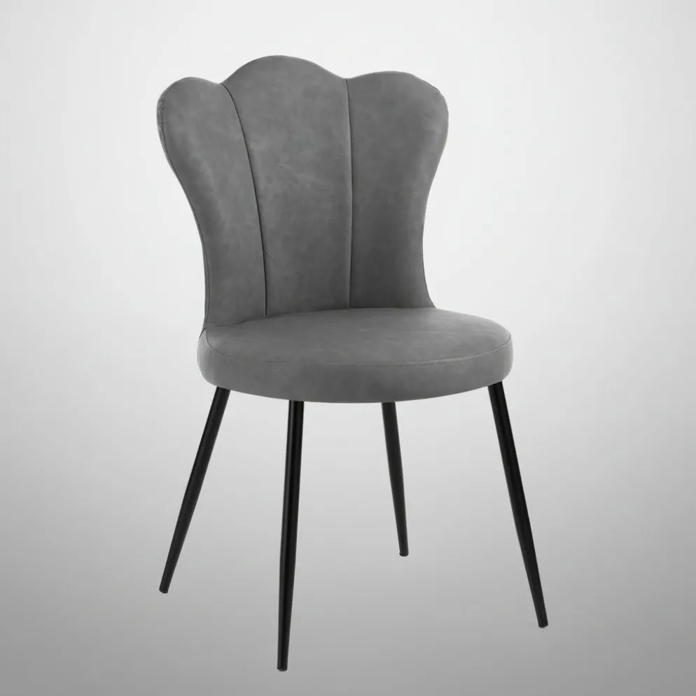 Set 4 sedie imbottite Tarja Grey