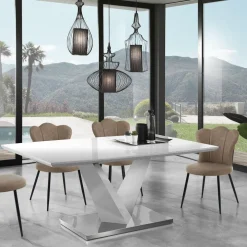 Set 4 sedie imbottite Tarja Sand