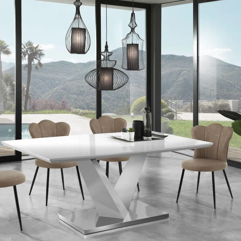 Set 4 sedie imbottite Tarja Sand
