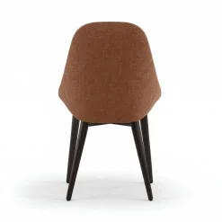 Set 4 sedie in legno e tessuto Noraya