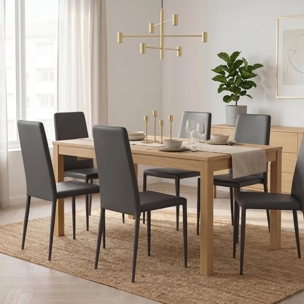 Set 4 sedie per sala da pranzo Eloria