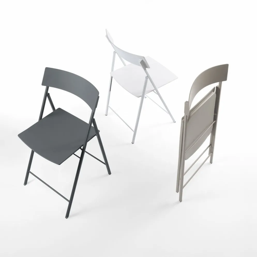 Set 6 sedie pieghevoli design moderno Kurt