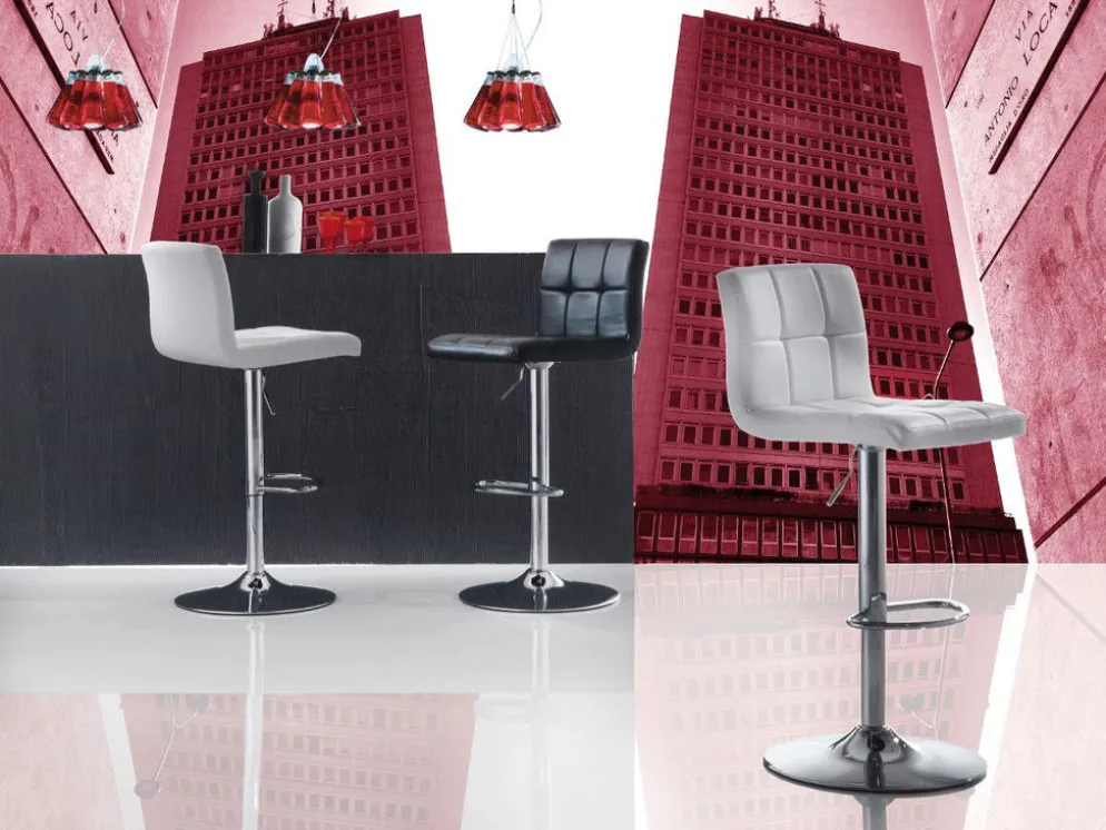 Sgabello design regolabile in altezza Murilo