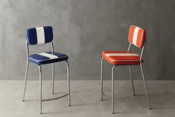 Sgabello imbottito Derrien design moderno