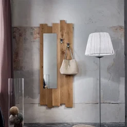 Specchio da ingresso in legno Elias 2
