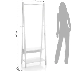 Stand appendiabiti in legno Kerion