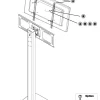 Supporto TV da pavimento design Morris1