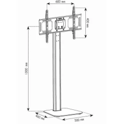 Supporto TV da pavimento design Morris1