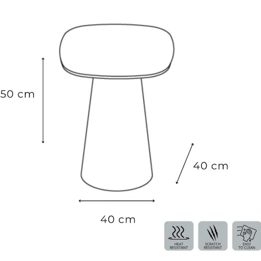 Tavolino da salotto lato divano Marven Small