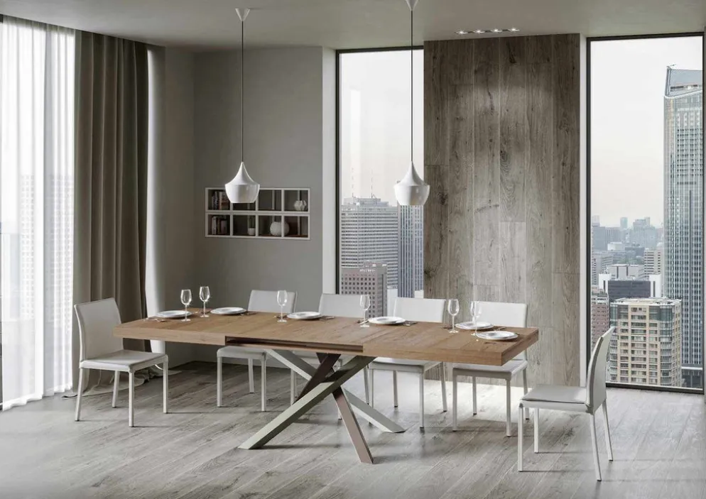 Tavolo allungabile Aberdeen 4C 90x160/420 cm