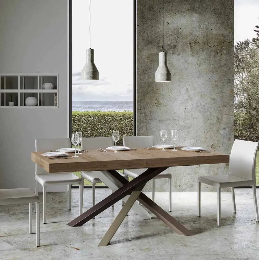 Tavolo allungabile Aberdeen 4C 90x160/420 cm