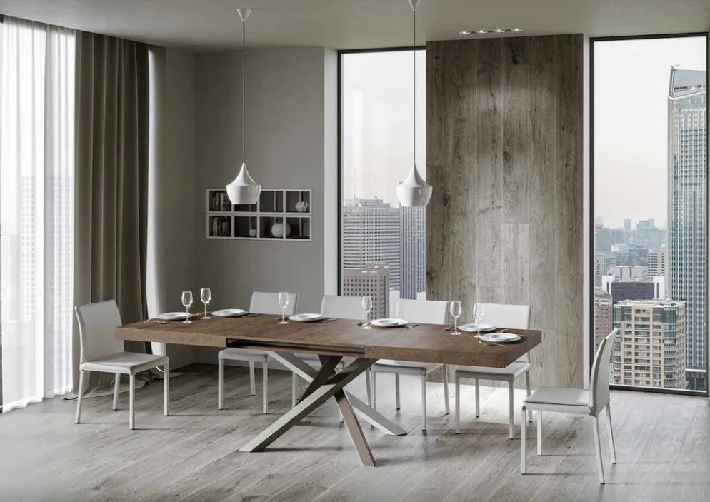 Tavolo allungabile Aberdeen 4C 90x160/420 cm