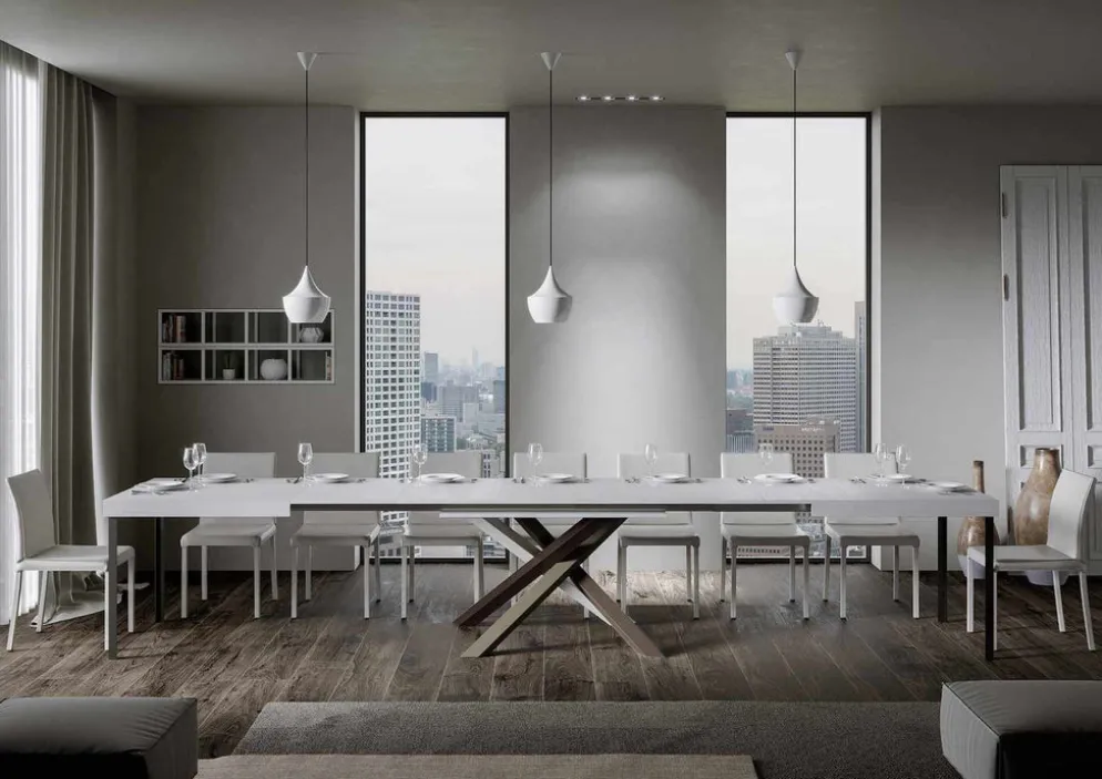 Tavolo allungabile Aberdeen 4C 90x160/420 cm