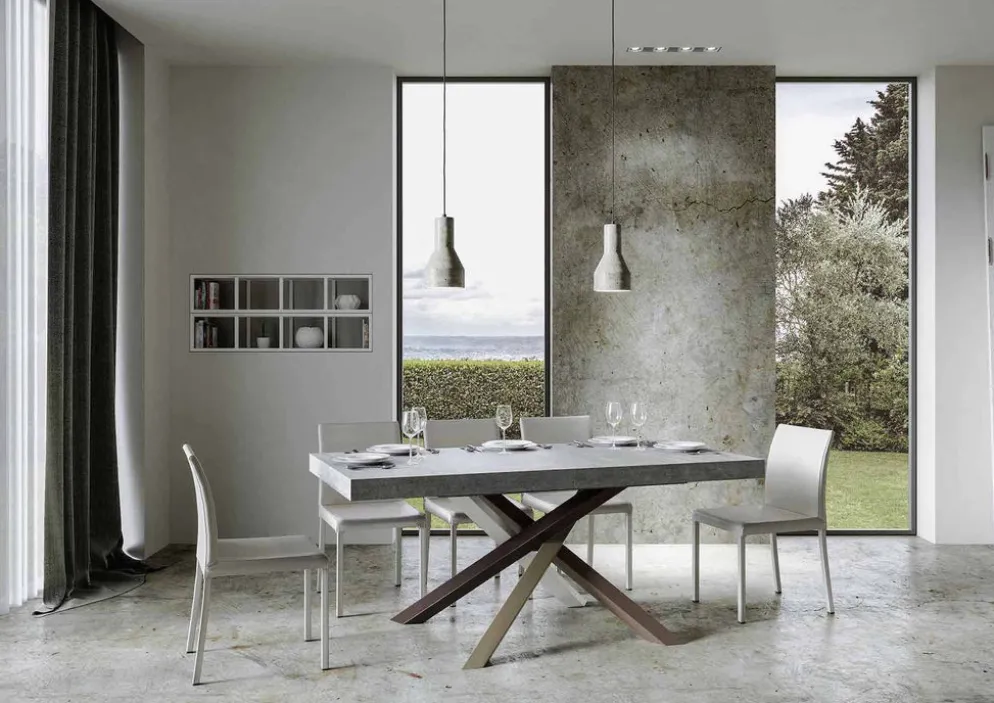 Tavolo allungabile Aberdeen 4C 90x160/420 cm