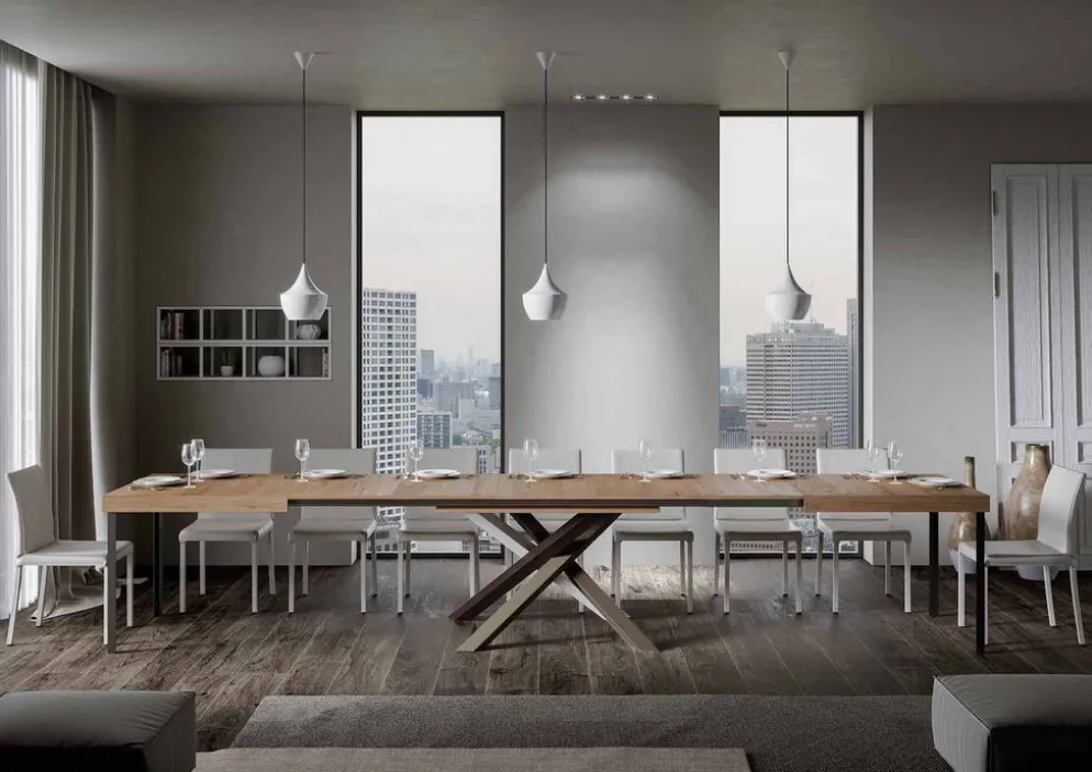Tavolo allungabile Aberdeen 4C 90x160/420 cm