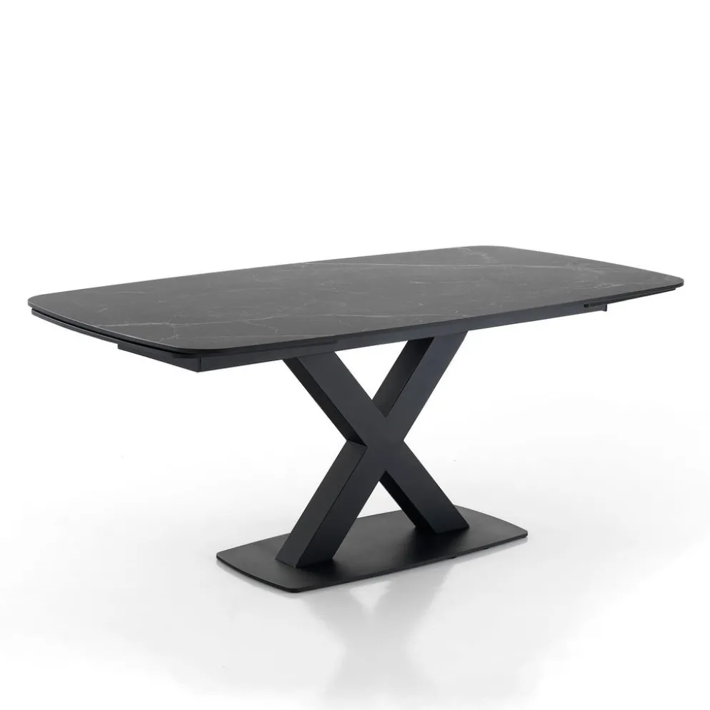 Tavolo allungabile con piano in ceramica James