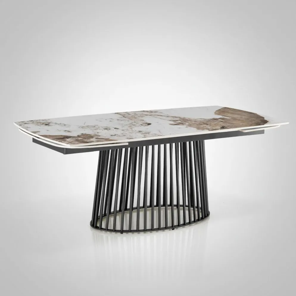 Tavolo allungabile con piano in ceramica Colin B