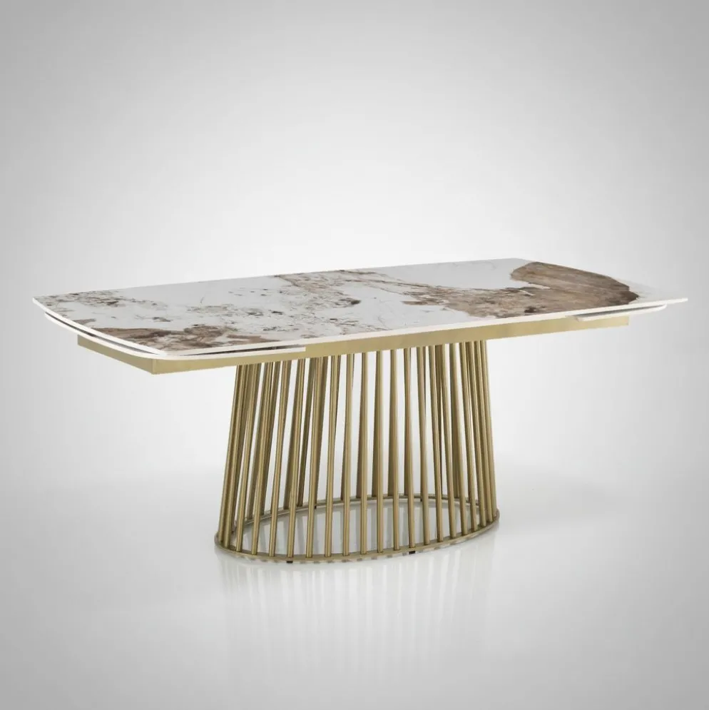 Tavolo allungabile con piano in ceramica Colin A