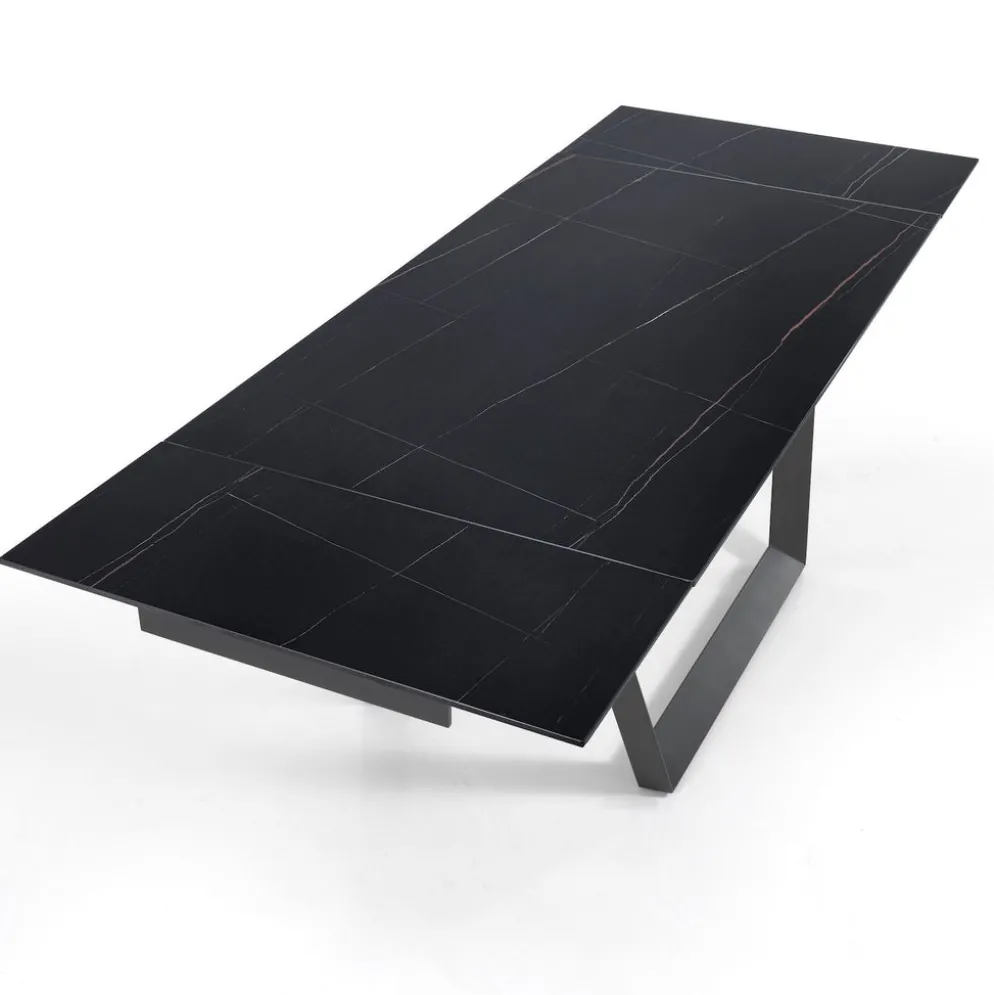 Tavolo allungabile con piano in ceramica Richard Black