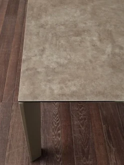 Tavolo allungabile Duarte piano vetro ceramica 140 x 90 cm