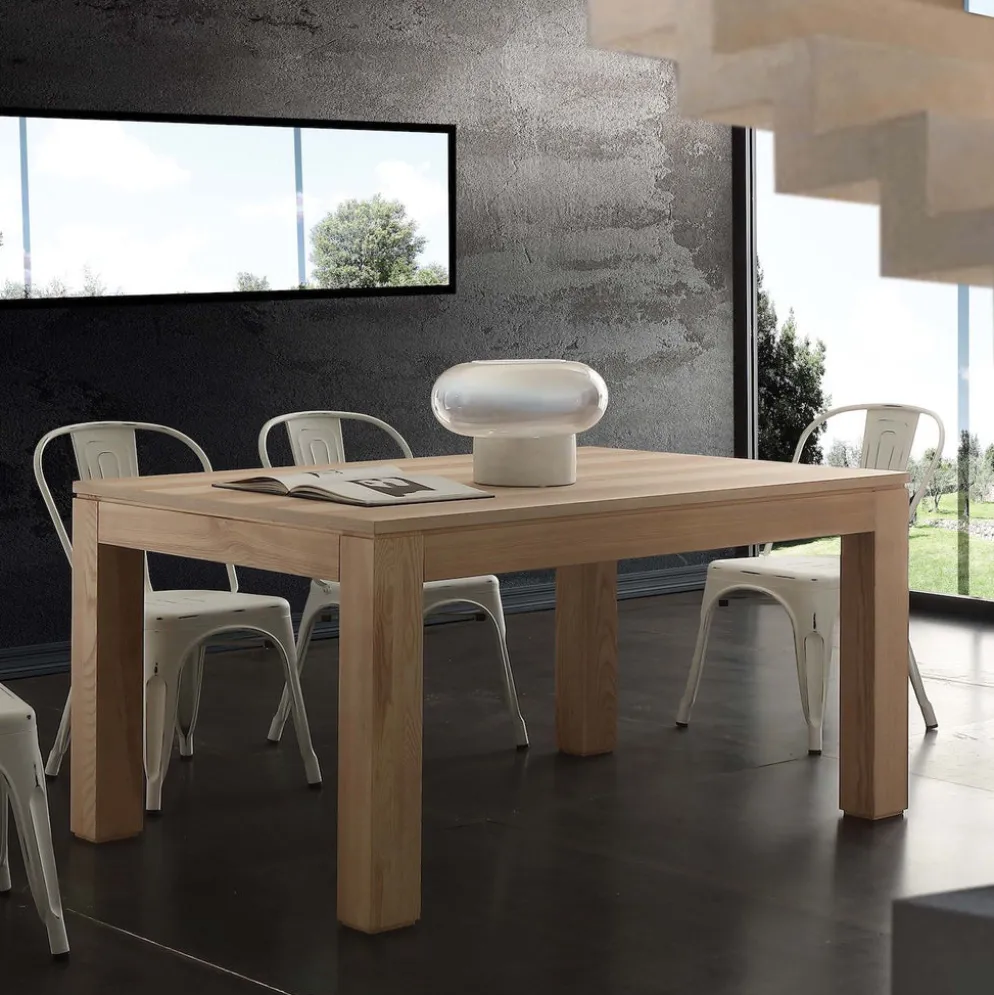 Tavolo allungabile Ferran in legno frassino