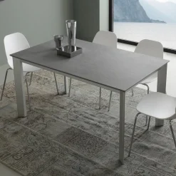 Tavolo allungabile in legno e alluminio Mack