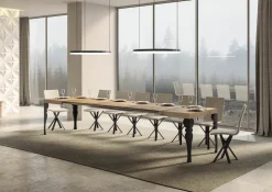 Tavolo allungabile moderno Askim 90x130/390 cm