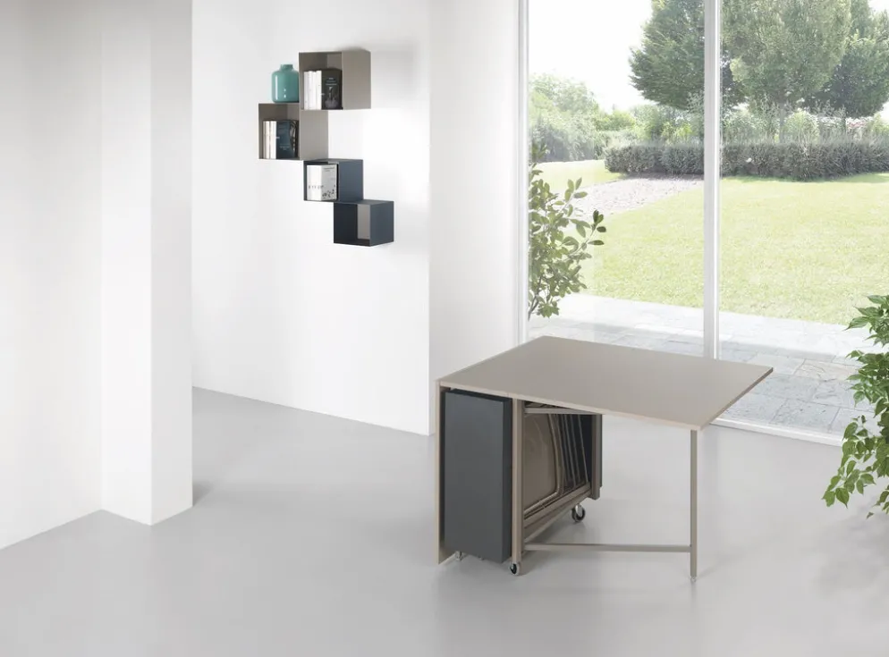 Tavolo consolle allungabile con sedie Newton